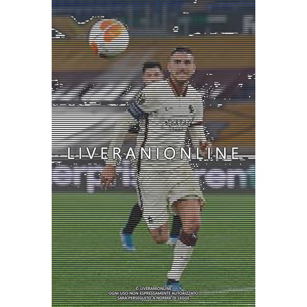 Corradettia/LMedia - AS Roma vs AFC Ajax - football Europa League match 2020/2021 15 April 2021 - Stadio Olimpico, rome, Italy Photo showing: Lorenzo Pellegrini of AS Roma seen in action @Corradettia/LMedia/ AGENZIA ALDO LIVERANI SAS