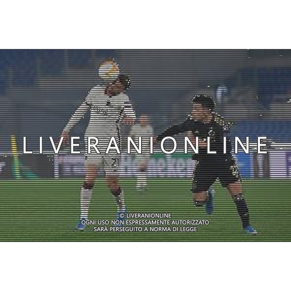 Corradettia/LMedia - AS Roma vs AFC Ajax - football Europa League match 2020/2021 15 April 2021 - Stadio Olimpico, rome, Italy Photo showing: Borja Mayoral of AS Roma and Lisandro Martinez of AFC Ajax seen in action @Corradettia/LMedia/ AGENZIA ALDO LIVERANI SAS