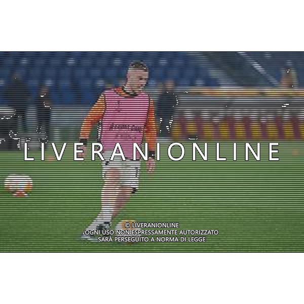Corradettia/LMedia - AS Roma vs AFC Ajax - football Europa League match 2020/2021 15 April 2021 - Stadio Olimpico, rome, Italy Photo showing: Jordan Veretout of AS Roma seen in action @Corradettia/LMedia AG ALDO LIVERANI SAS