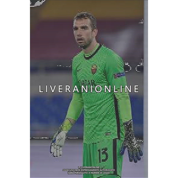 Corradettia/LMedia - AS Roma vs AFC Ajax - football Europa League match 2020/2021 15 April 2021 - Stadio Olimpico, rome, Italy Photo showing: Pau Lopez of AS Roma seen in action @Corradettia/LMedia AG ALDO LIVERANI SAS