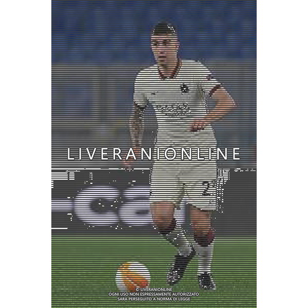 Corradettia/LMedia - AS Roma vs AFC Ajax - football Europa League match 2020/2021 15 April 2021 - Stadio Olimpico, rome, Italy Photo showing: Gianluca Mancini of AS Roma seen in action @Corradettia/LMedia AG ALDO LIVERANI SAS