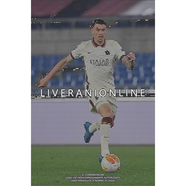 Corradettia/LMedia - AS Roma vs AFC Ajax - football Europa League match 2020/2021 15 April 2021 - Stadio Olimpico, rome, Italy Photo showing: Roger Ibanez of AS Roma seen in action @Corradettia/LMedia AG ALDO LIVERANI SAS