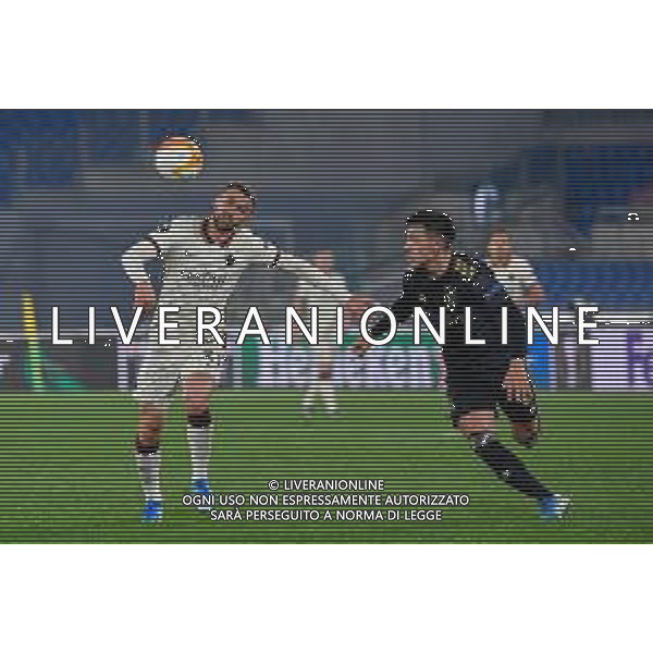 Corradettia/LMedia - AS Roma vs AFC Ajax - football Europa League match 2020/2021 15 April 2021 - Stadio Olimpico, rome, Italy Photo showing: Borja Mayoral of AS Roma and Lisandro Martinez of AFC Ajax seen in action @Corradettia/LMedia AG ALDO LIVERANI SAS