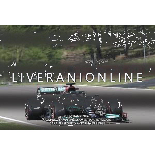 IMOLA AUTODROMO ENZO E DINO FERRARI VENERDI PROVE LIBERE NELLA FOTO LEWIS HAMILTON MERCEDES ©SANNA / AGENZIA ALDO LIVERANI SAS - 16.04.2021. Formula 1 World Championship, Rd 2, Emilia Romagna Grand Prix, Imola, Italia, Prove Libere