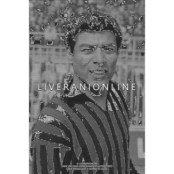 MILAN CALCIO 1964/1965 - RETROSPETTIVA NELLA FOTO BENITEZ VICTOR CALCIATORE FOTO CARLO LORENZINI-AGENZIA ALDO LIVERANI SAS