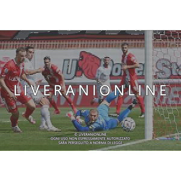 © TVRG sullo 0 a 0 il tiro di Cristian Buonaiuto (Cremonese) esce di poco Monza vs Cremonese Campionato Serie BKT - 34a giornata Monza 17-04-2021 U-Power Stadium foto Roberto Garavaglia/ag. Aldo Liverani sas
