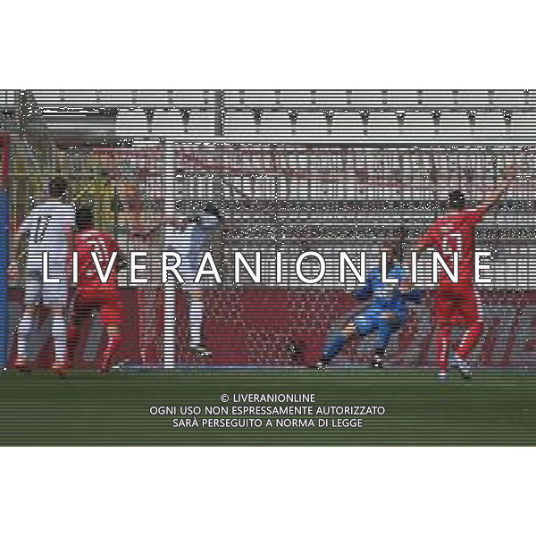 © TVRG sul 2 a 1 Monza Gianluca Gaetano (Cremonese) fallisce di testa il gol del pareggio da ottima posizione Monza vs Cremonese Campionato Serie BKT - 34a giornata Monza 17-04-2021 U-Power Stadium foto Roberto Garavaglia/ag. Aldo Liverani sas