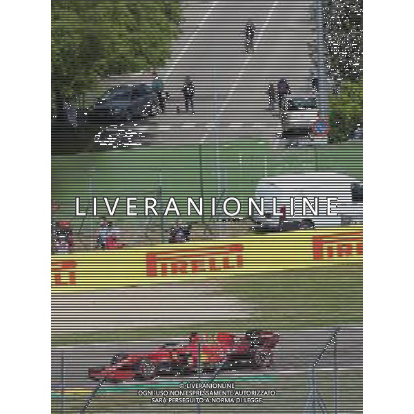 IMOLA 17 04 2021 AUTODROMO ENZO E DINO FERRARI SABATO POLE PER HAMILTON NELLA FOTO CHARLES LECLERC FERRARI ©SANNA/ AGENZIA ALDO LIVERANI SAS - 17.04.2021. Formula 1 World Championship Emilia Romagna Grand Prix, Imola, Italia, Qualifying Day. Qualifiche Prove Ufficiali