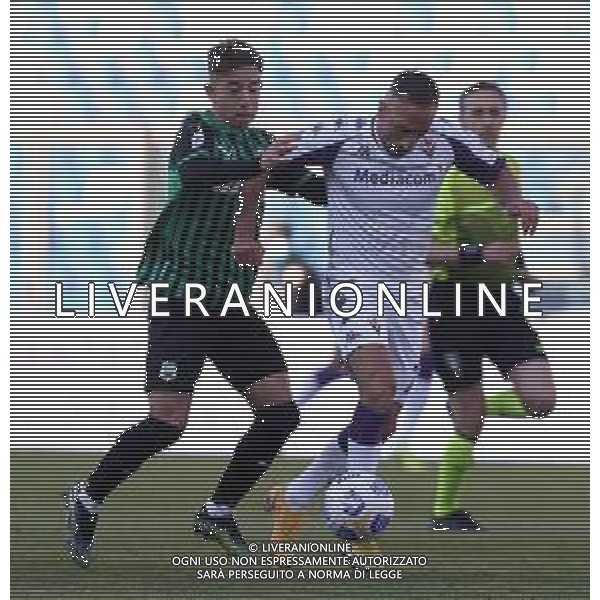 SASSUOLO - FIORENTINA CAMPIONATO CALCIO SERIE A TIM 17.04.2021 NELLA FOTO MAXIME LOPEZ E FRANCK RIBERY ©SANTANDREA/ AGENZIA ALDO LIVERANI SAS