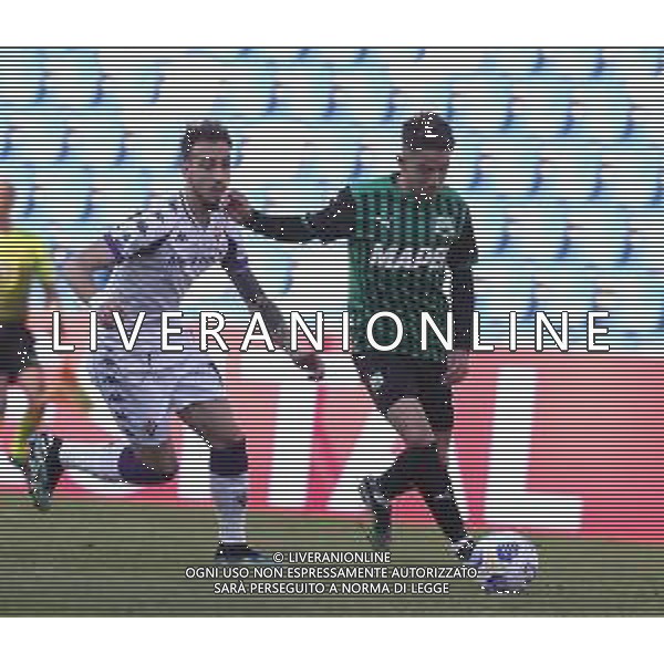 SASSUOLO - FIORENTINA CAMPIONATO CALCIO SERIE A TIM 17.04.2021 NELLA FOTO GAETANO CASTROVILLI E MAXIME LOPEZ ©SANTANDREA/ AGENZIA ALDO LIVERANI SAS