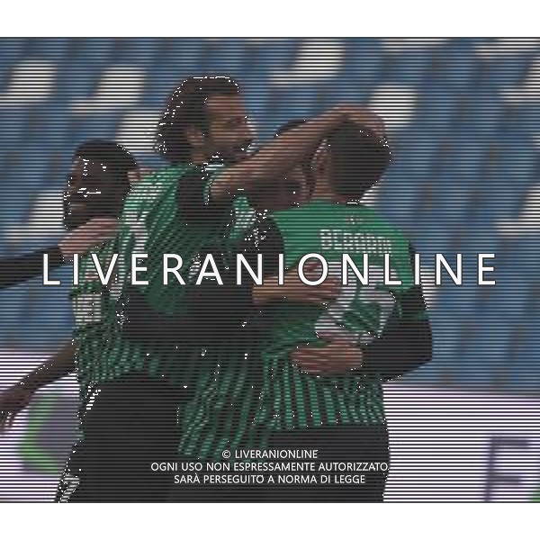 SASSUOLO - FIORENTINA CAMPIONATO CALCIO SERIE A TIM 17.04.2021 NELLA FOTO ESULTANZA DOPO IL SECONDO GOL SU RIGORE DI DOMENICO BERARDI ©SANTANDREA/ AGENZIA ALDO LIVERANI SAS
