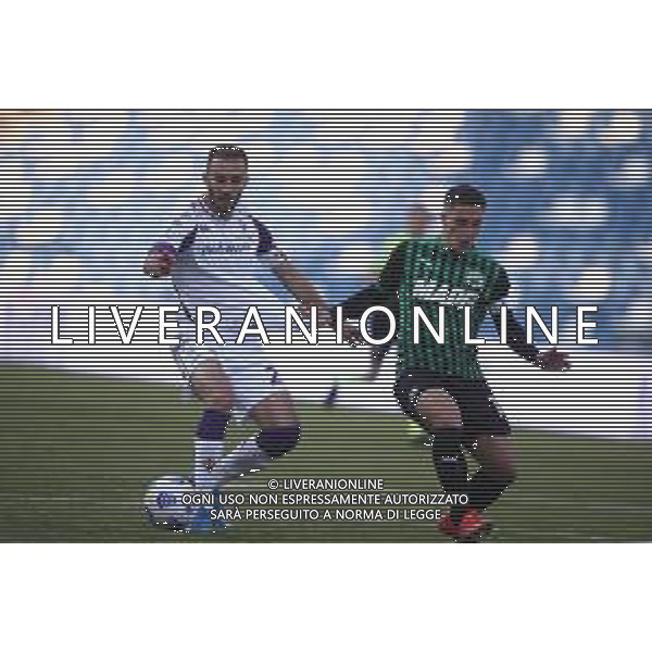 SASSUOLO - FIORENTINA CAMPIONATO CALCIO SERIE A TIM 17.04.2021 NELLA FOTO GERMAN PEZZELLA E GIACOMO RASPADORI ©SANTANDREA/ AGENZIA ALDO LIVERANI SAS