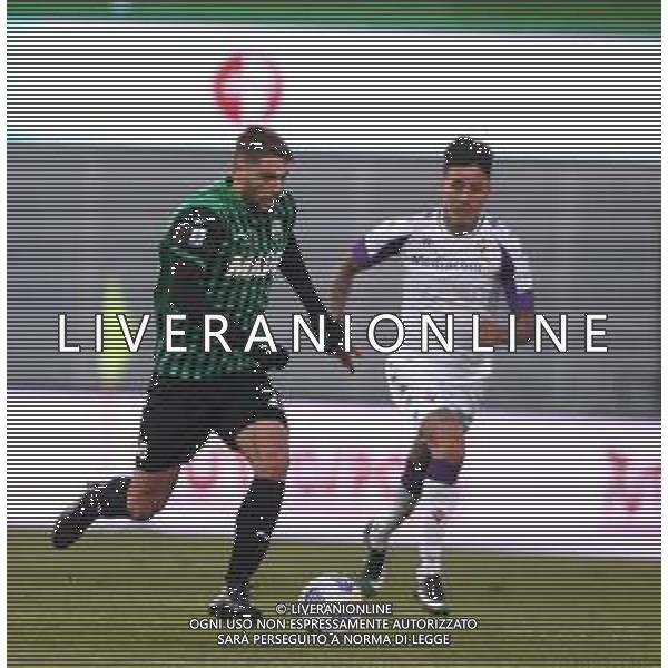SASSUOLO - FIORENTINA CAMPIONATO CALCIO SERIE A TIM 17.04.2021 NELLA FOTO DOMENICO BERARDI E ERICK PULGAR ©SANTANDREA/ AGENZIA ALDO LIVERANI SAS