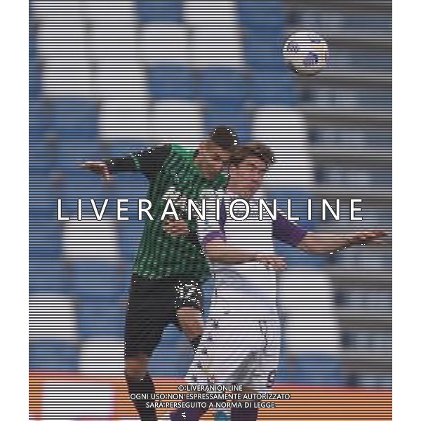 SASSUOLO - FIORENTINA CAMPIONATO CALCIO SERIE A TIM 17.04.2021 NELLA FOTO MERT MULDUR E DUSAN VLAHOVIC ©SANTANDREA/ AGENZIA ALDO LIVERANI SAS