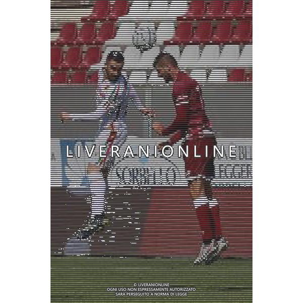 REGGINA - REGGIANA CAMPIONATO CALCIO SERIE BKT 17.04.2021 NELLA FOTO GIUSEPPE ZAMPANO (REGGIANA) E NICOLO\' BIANCHI (REGGINA) ©GAREFFA / AGENZIA ALDO LIVERANI SAS