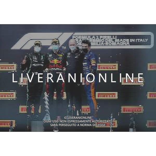IMOLA 18 04 2021 AUTODROMO ENZO E DINO FERRARI FORMULA 1 NELLA FOTO LEWIS HAMILTON MAX VERSTAPPEN E LANDO NORRIS FOTO GIANNI SANNA-AG ALDO LIVERANI SAS