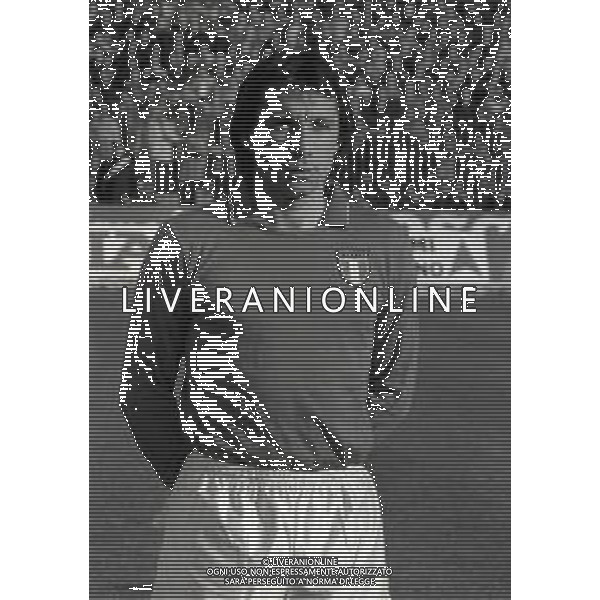 RETROSPETTIVA GIAMPIERO MARINI CALCIATORE NELLA FOTO GIAMPIERO MARINI CON LA MAGLIA DELLA NAZIONALE ITALIANA NELL\'ANNO 1980 AG ALDO LIVERANI SAS