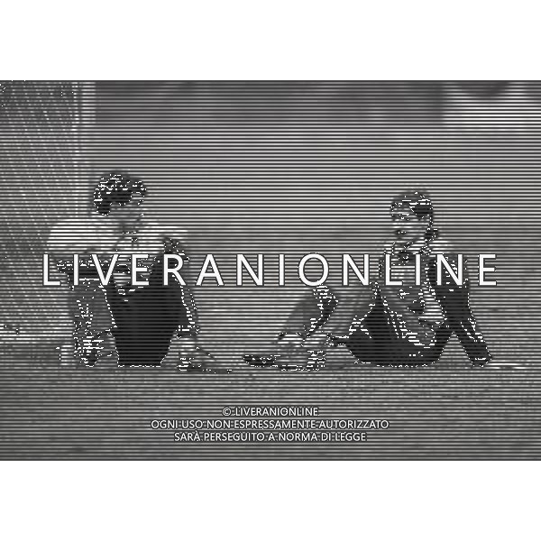 1990-1991 BOGLIASCO-ALLENAMENTO SAMPDORIA NELLA FOTO GIANLUCA PAGLIUCA E GIULIO NUCIARI AG ALDO LIVERANI SAS