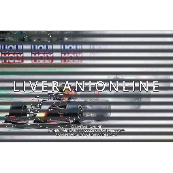 IMOLA 18 04 2021 AUTODROMO ENZO E DINO FERRARI GRAN PREMIO DI FORMULA 1 NELLA FOTO MAX VERSTAPPEN RED BULL,LEWIS HAMILTON MERCEDES E CHARLES LECLERC ©SANNA / AGENZIA ALDO LIVERANI SAS