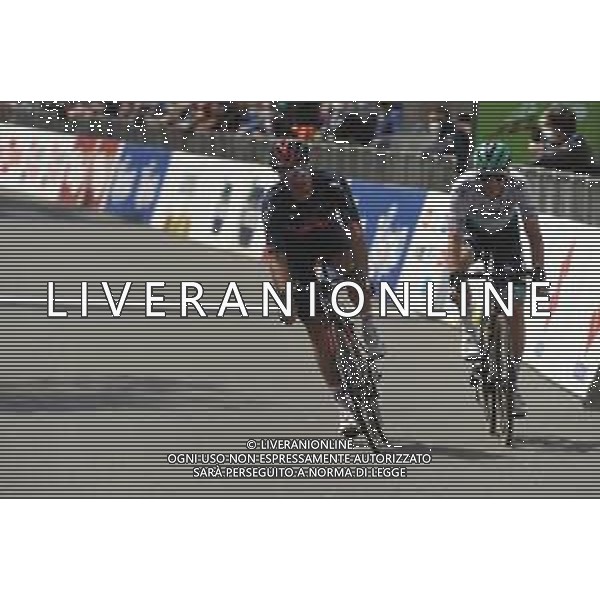 21-04-2021 Tour Of The Alps; Tappa 03 Imst - Naturno; 2021, Ineos Grenadiers; 2021, Bora - Hansgrohe; Moscon, Gianni; Grosschartner, Felix; Naturno; ©SIROTTI / AGENZIA ALDO LIVERANI SAS