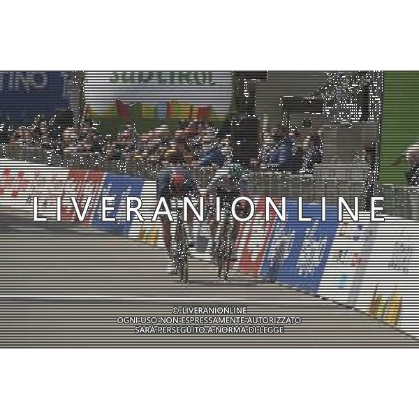 21-04-2021 Tour Of The Alps; Tappa 03 Imst - Naturno; 2021, Ineos Grenadiers; 2021, Bora - Hansgrohe; Moscon, Gianni; Grosschartner, Felix; Naturno; ©SIROTTI / AGENZIA ALDO LIVERANI SAS
