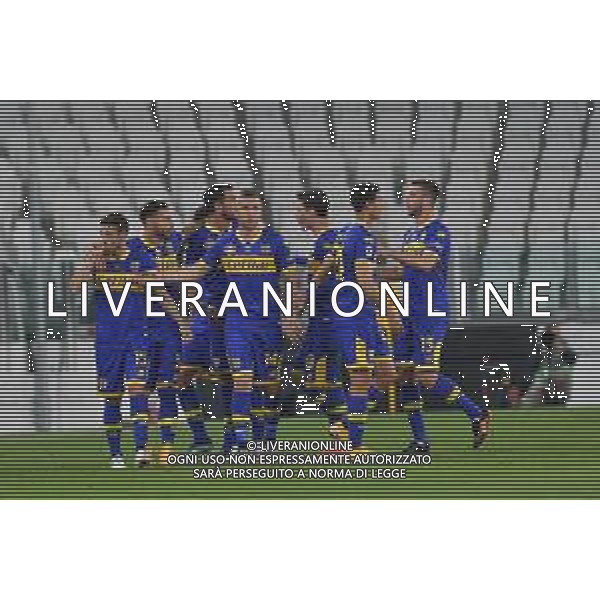 ©Alessandro Falzone/Agenzia Aldo Liverani Torino 21.04.2021 Stadio Allianz Stadium Juventus vs Parma Serie A Tim 2020-2021 Nella foto : ESULTANZA GOL DI GASTON BRUGMAN ©FALZONE / AGENZIA ALDO LIVERANI SAS