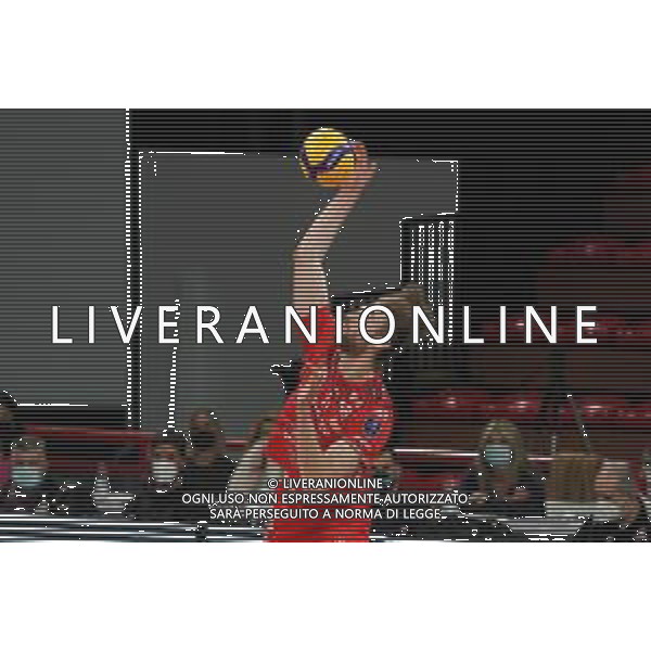 Cerquiglinio/LMedia - Gara 3 Finale Play Off - Sir Safety Conad Perugia vs Cucine Lube Civitanova - Campionato di Volley Superlega Serie A 2020/2021 21 aprile 2021 - Pala Barton, Perugia, Italia Nella foto: rychlicki kamil (n.11 opposite_opposto cucine lube civitanova) al servizio @Cerquiglinio/LMedia AG ALDO LIVERANI SAS