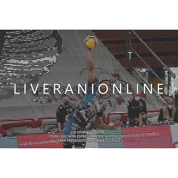 Cerquiglinio/LMedia - Gara 3 Finale Play Off - Sir Safety Conad Perugia vs Cucine Lube Civitanova - Campionato di Volley Superlega Serie A 2020/2021 21 aprile 2021 - Pala Barton, Perugia, Italia Nella foto: wilfredo leon venero (n.9 hitter spiker sir safety conad perugia) al servizio @Cerquiglinio/LMedia AG ALDO LIVERANI SAS