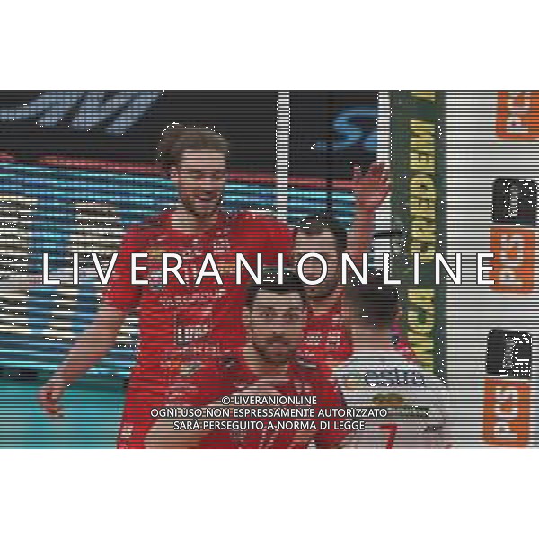 Cerquiglinio/LMedia - Gara 3 Finale Play Off - Sir Safety Conad Perugia vs Cucine Lube Civitanova - Campionato di Volley Superlega Serie A 2020/2021 21 aprile 2021 - Pala Barton, Perugia, Italia Nella foto: cucine lube civitanova esulta @Cerquiglinio/LMedia AG ALDO LIVERANI SAS