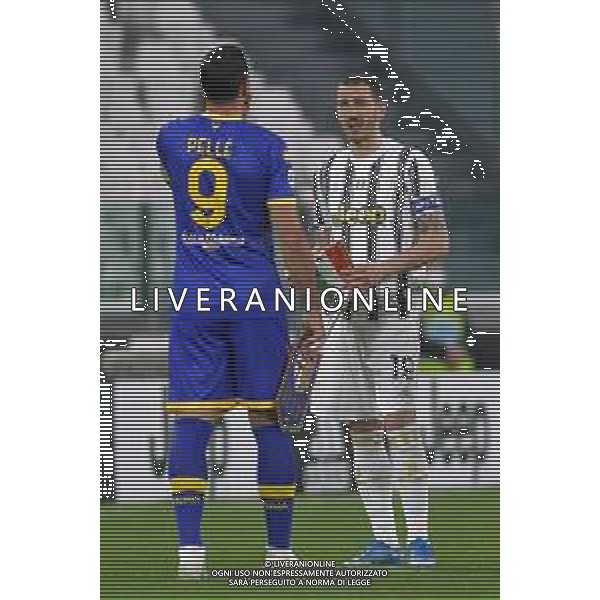 ©Alessandro Falzone/Agenzia Aldo Liverani Torino 21.04.2021 Stadio Allianz Stadium Juventus vs Parma Serie A Tim 2020-2021 Nella foto : Graziano Pelle\'-Leonardo Bonucci ©FALZONE / AGENZIA ALDO LIVERANI SAS