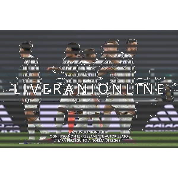 ©Alessandro Falzone/Agenzia Aldo Liverani Torino 21.04.2021 Stadio Allianz Stadium Juventus vs Parma Serie A Tim 2020-2021 Nella foto : Calciatori Juventus - esultanza fine gara ©FALZONE / AGENZIA ALDO LIVERANI SAS
