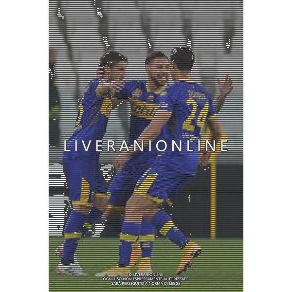 ©Alessandro Falzone/Agenzia Aldo Liverani Torino 21.04.2021 Stadio Allianz Stadium Juventus vs Parma Serie A Tim 2020-2021 Nella foto : Esultanza gol di Gaston Brugman ©FALZONE / AGENZIA ALDO LIVERANI SAS