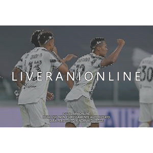 ©Alessandro Falzone/Agenzia Aldo Liverani Torino 21.04.2021 Stadio Allianz Stadium Juventus vs Parma Serie A Tim 2020-2021 Nella foto : Esultanza secondo gol di Alex Sandro ©FALZONE / AGENZIA ALDO LIVERANI SAS