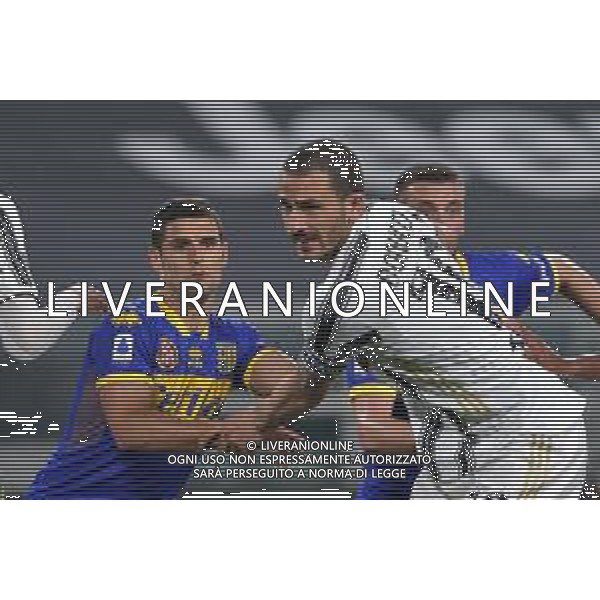 ©Alessandro Falzone/Agenzia Aldo Liverani Torino 21.04.2021 Stadio Allianz Stadium Juventus vs Parma Serie A Tim 2020-2021 Nella foto : Leonardo Bonucci-Vincent Laurini ©FALZONE / AGENZIA ALDO LIVERANI SAS