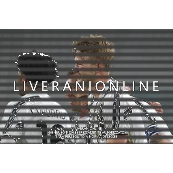 ©Alessandro Falzone/Agenzia Aldo Liverani Torino 21.04.2021 Stadio Allianz Stadium Juventus vs Parma Serie A Tim 2020-2021 Nella foto : Esultanza gol di Matthijs De Ligt ©FALZONE / AGENZIA ALDO LIVERANI SAS