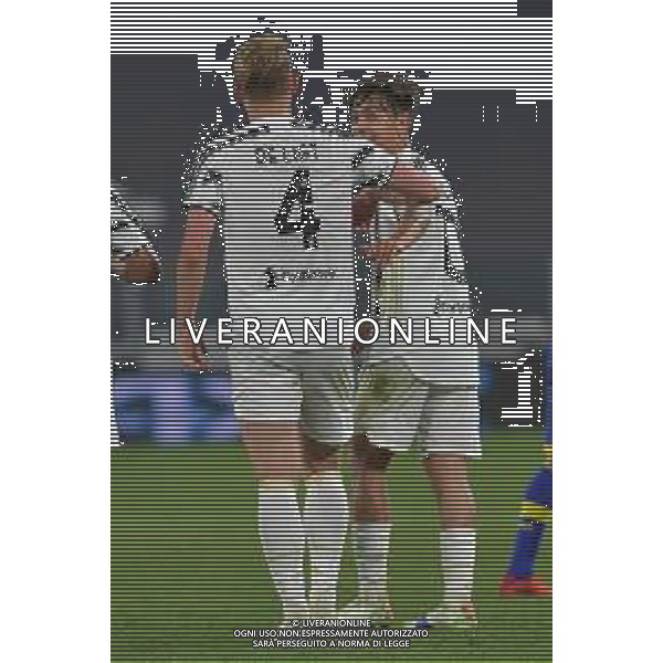 ©Alessandro Falzone/Agenzia Aldo Liverani Torino 21.04.2021 Stadio Allianz Stadium Juventus vs Parma Serie A Tim 2020-2021 Nella foto : Esultanza gol di Matthijs De Ligt ©FALZONE / AGENZIA ALDO LIVERANI SAS