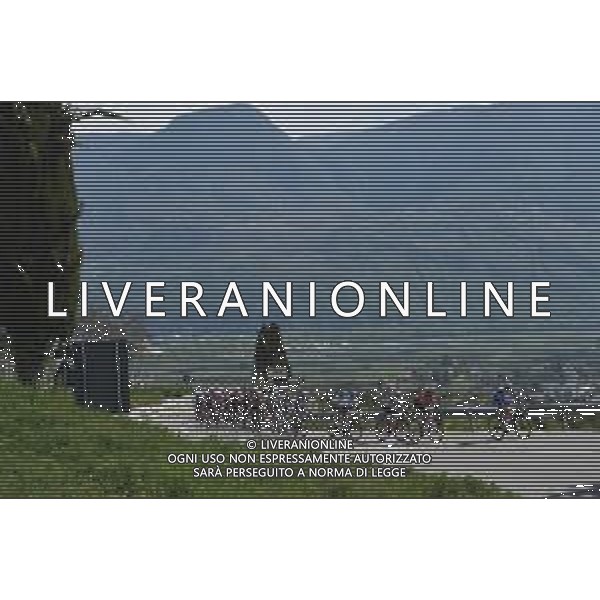 22-04-2021 Tour Of The Alps; Tappa 04 Naturno - Pieve Di Bono; 2021, Groupama - Fdj; 2021, Gazprom - Rusvelo; Lana; ©SIROTTI / AGENZIA ALDO LIVERANI SAS