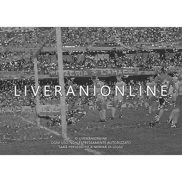 09-05-1982 VERONA-CAMPIONATO DI CALCIO SERIE B VERONA PISTOIESE 2-1 NELLA FOTO PARATA POERIO MASCELLA AG ALDO LIVERANI SAS