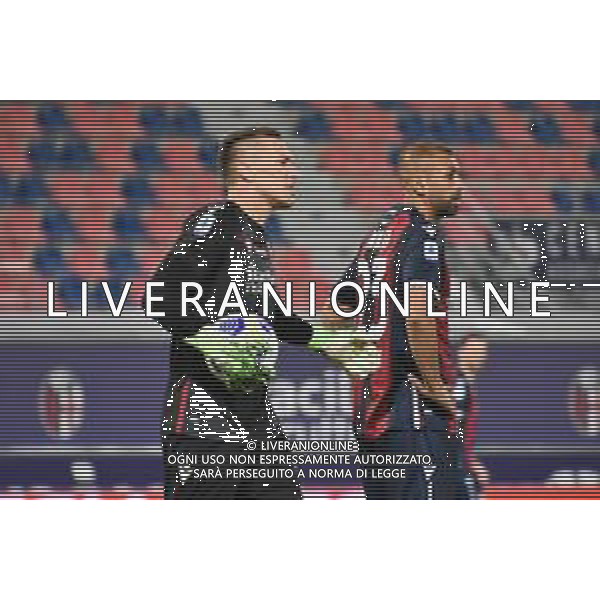 BOLOGNA - TORINO Campionato Calcio Serie A Tim 21.04.2021 nella foto LUKASZ SKORUPSKI E DANILO LARANGEIRA © Villani / Agenzia Aldo Liverani Sas