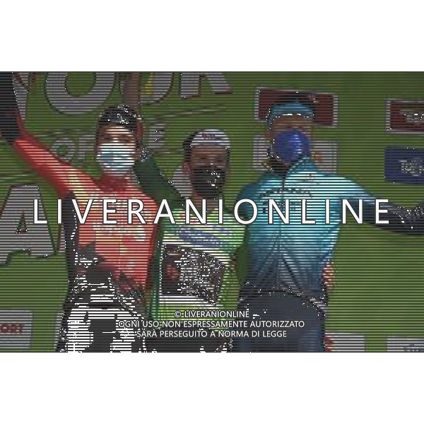 23-04-2021 Tour Of The Alps; Tappa 05 Idroland - Riva Del Garda; 2021, Bikeexchange; 2021, Bahrain - Victorious; 2021, Astana - Premier Tech; Yates, Simon; Bilbao, Peio; Vlasov, Aleksandr; Riva Del Garda; FOTO STEFANO SIROTTI-AG ALDO LIVERANI SAS
