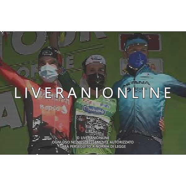 23-04-2021 Tour Of The Alps; Tappa 05 Idroland - Riva Del Garda; 2021, Bikeexchange; 2021, Bahrain - Victorious; 2021, Astana - Premier Tech; Yates, Simon; Bilbao, Peio; Vlasov, Aleksandr; Riva Del Garda; FOTO STEFANO SIROTTI-AG ALDO LIVERANI SAS