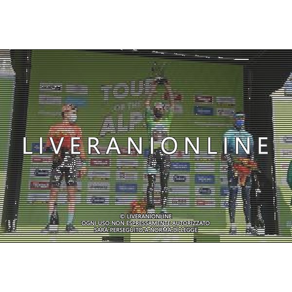 23-04-2021 Tour Of The Alps; Tappa 05 Idroland - Riva Del Garda; 2021, Bikeexchange; 2021, Bahrain - Victorious; 2021, Astana - Premier Tech; Yates, Simon; Bilbao, Peio; Vlasov, Aleksandr; Riva Del Garda; ©SIROTTI/AG. ALDO LIVERANI SAS