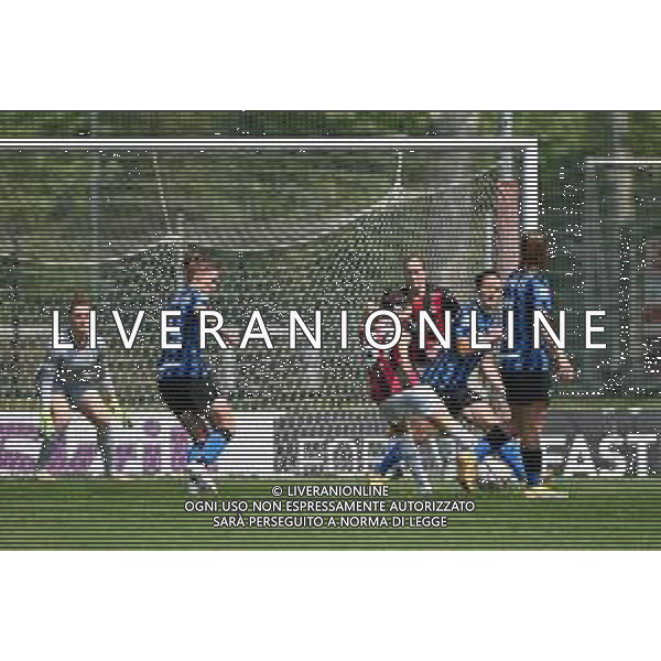 ¬© TVRG Veronica Boquete (Milan) segna il gol dell\'1 a 0 Inter Milano Women vs Milan Women Coppa Italia femminile - semifinale gara di ritorno centro sportivo Peppino Vismara Milano 24-04-2021 foto Roberto Garavaglia/ag. Aldo Liverani sas/AG. ALDO LIVERANI SAS