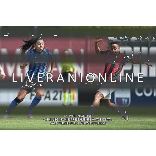 ¬© TVRG Yorely Rincon (Inter) e Refiloe Jane (Milan) Inter Milano Women vs Milan Women Coppa Italia femminile - semifinale gara di ritorno centro sportivo Peppino Vismara Milano 24-04-2021 foto Roberto Garavaglia/ag. Aldo Liverani sas/AG. ALDO LIVERANI SAS