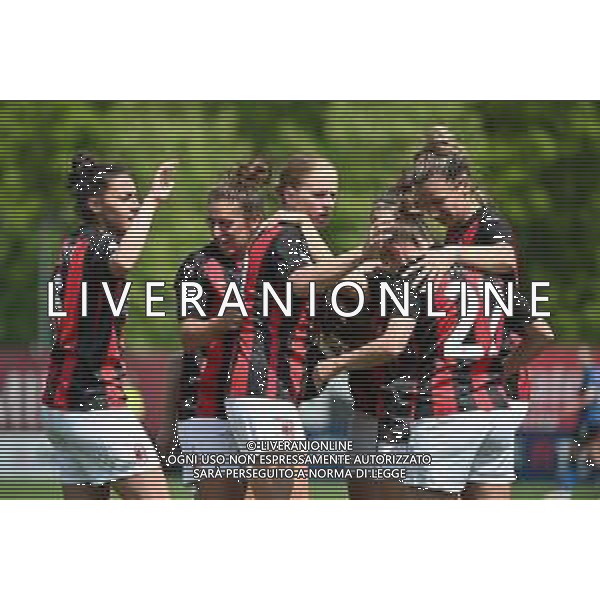 ¬© TVRG esultanza Milan dopo il gol del 3 a 1 Inter Milano Women vs Milan Women Coppa Italia femminile - semifinale gara di ritorno centro sportivo Peppino Vismara Milano 24-04-2021 foto Roberto Garavaglia/ag. Aldo Liverani sas/AGENZIA ALDO LIVERANI SAS