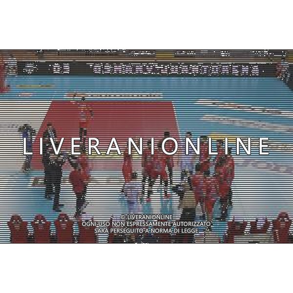 Bartomeolio/LMedia - Gara 4 Finale Play Off - Cucine Lube Civitanova vs Sir Safety Conad Perugia - Campionato di Volley Superlega Serie A 2020/2021 24 aprile 2021 - Eurosuole Forum, Civitanova Marche, Italia Nella foto: Cucine Lube Civitanova scende in campo @Bartomeolio/LMedia/AGENZIA ALDO LIVERANI SAS