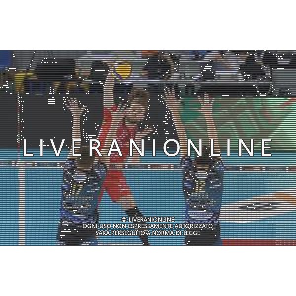 Bartomeolio/LMedia - Gara 4 Finale Play Off - Cucine Lube Civitanova vs Sir Safety Conad Perugia - Campionato di Volley Superlega Serie A 2020/2021 24 aprile 2021 - Eurosuole Forum, Civitanova Marche, Italia Nella foto: Attacco di Kamil Rychlicki #11 (Cucine Lube Civitanova) @Bartomeolio/LMedia/AGENZIA ALDO LIVERANI SAS