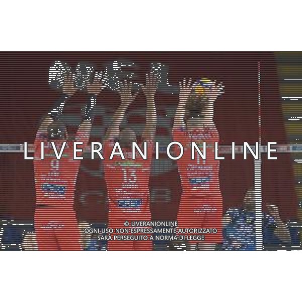 Bartomeolio/LMedia - Gara 4 Finale Play Off - Cucine Lube Civitanova vs Sir Safety Conad Perugia - Campionato di Volley Superlega Serie A 2020/2021 24 aprile 2021 - Eurosuole Forum, Civitanova Marche, Italia Nella foto: Muro di Yoandy Leal #9 (Cucine Lube Civitanova) Robertlandy Simon #13 (Cucine Lube Civitanova) Kamil Rychlicki #11 (Cucine Lube Civitanova) su attacco di Wilfredo Leon Venero 9# (Sir Safety Conad Perugia) @Bartomeolio/LMedia/AGENZIA ALDO LIVERANI SAS
