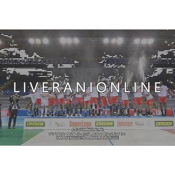 Bartomeolio/LMedia - Gara 4 Finale Play Off - Cucine Lube Civitanova vs Sir Safety Conad Perugia - Campionato di Volley Superlega Serie A 2020/2021 24 aprile 2021 - Eurosuole Forum, Civitanova Marche, Italia Nella foto: La festa scudetto della Cucine Lube Civitanova @Bartomeolio/LMedia/AGENZIA ALDO LIVERANI SAS
