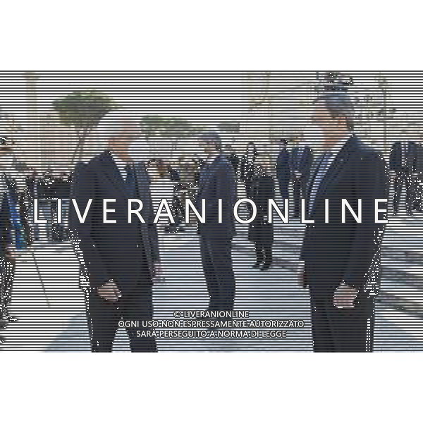 Il Presidente della Repubblica Sergio Mattarella con il Presidente del Consiglio Mario Draghi,all\'Altare della Patria in occasione della ricorrenza del 76° anniversario della Liberazione (foto di Francesco Ammendola - Ufficio per la Stampa e la Comunicazione della Presidenza della Repubblica) AG ALDO LIVERANI SAS